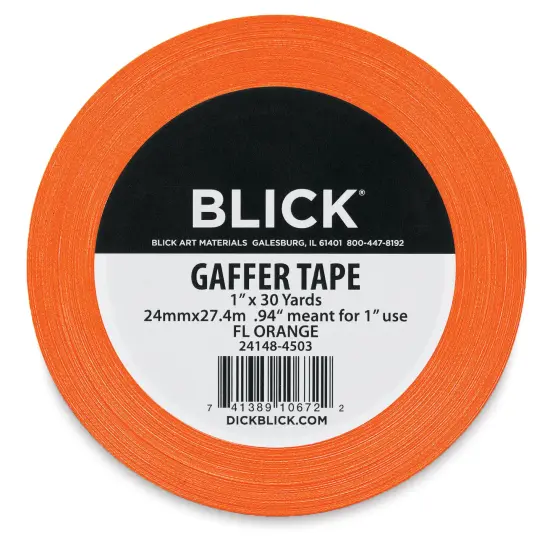 Blick Gaffers Tape - 1" x 30 yds, Fluorescent Orange {2}