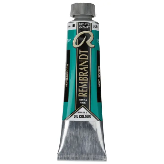 Rembrandt Artists' Oil Color - S&egrave;vres Green, 40 ml tube {1}