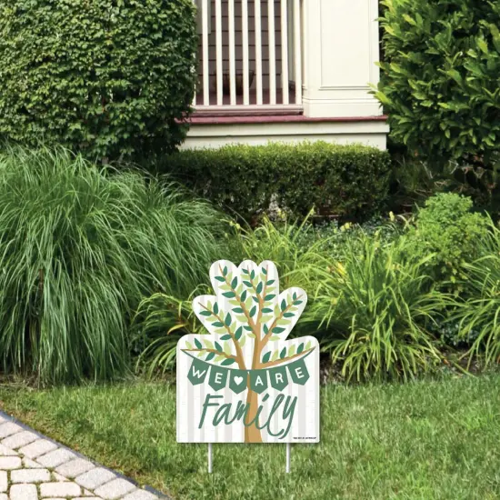 Big Dot of Happiness Family Tree Reunion - Outdoor Lawn Sign - Family Gathering Party Yard Sign - 1 Piece {1}