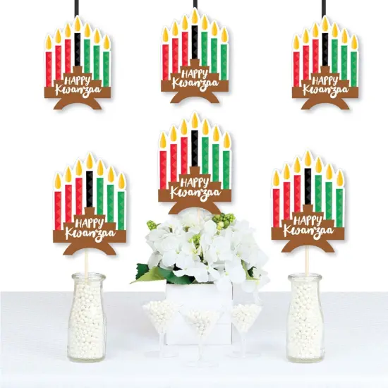 Big Dot of Happiness Happy Kwanzaa - Kinara Decorations Diy Party Essentials - Set of 20 {1}