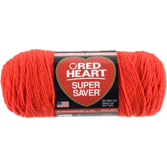 Multipack of 6 - Red Heart Super Saver Yarn-Hot Red {2}