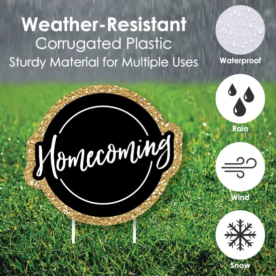 Big Dot of Happiness Hoco Dance - Crown Lawn Decorations - Outdoor Homecoming Yard Decorations - 10 Piece {6}