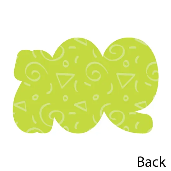 Big Dot of Happiness 90's Throwback - Shaped Thank You Cards - 1990s Party Thank You Note Cards with Envelopes - Set of 12 {6}