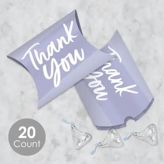 Big Dot of Happiness Purple Elegantly Simple - Favor Gift Boxes - Guest Party Favors Petite Pillow Boxes - Set of 20 {3}