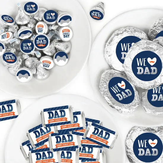 Big Dot of Happiness Happy Father's Day - Party Candy Favor Sticker Kit - 304 Pcs {1}