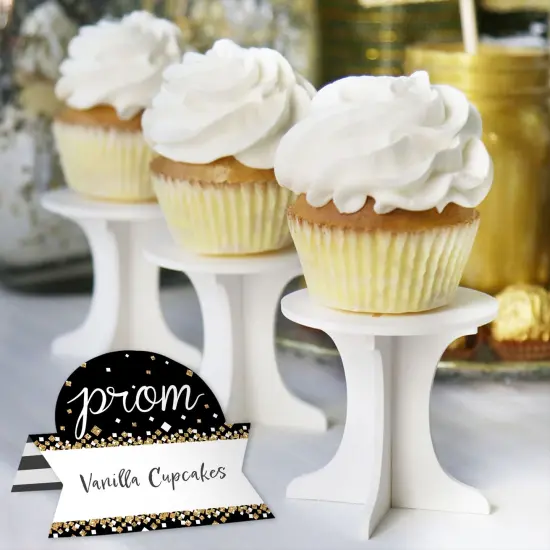 Big Dot of Happiness Prom - Prom Night Party Tent Buffet Card - Table Setting Name Place Cards - Set of 24 {6}