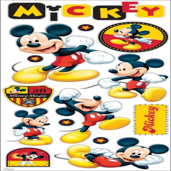 EK Success Disney Large Flat Stickers - Mickey, 14pcs {1}