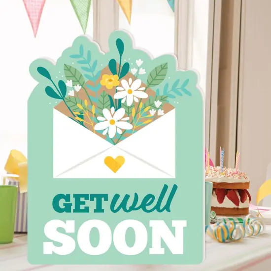 Big Dot of Happiness Get Well Soon - Thinking of You Giant Greeting Card - Big Shaped Jumborific Card {3}