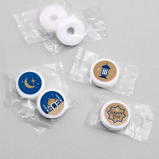Big Dot of Happiness Ramadan - Eid Mubarak Round Candy Sticker Favors - Happy Eid - Labels Fits Chocolate Candy (1 sheet of 108) {4}