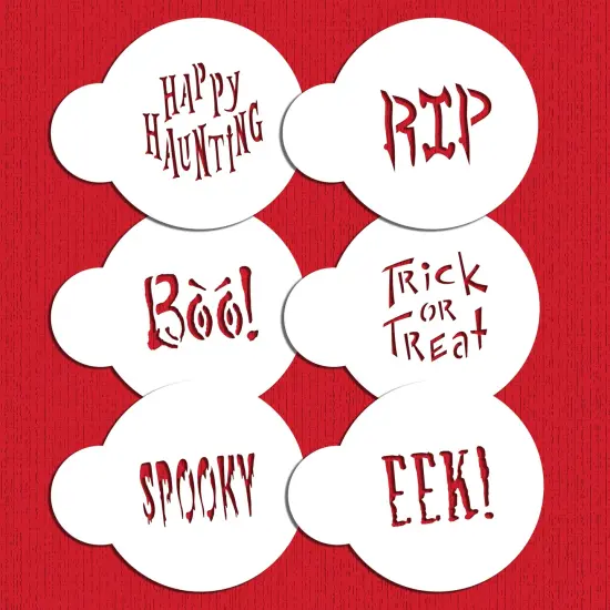 Small Halloween Sayings Cookie Stencils | C574 by Designer Stencils | Cookie Decorating Tools | {6}