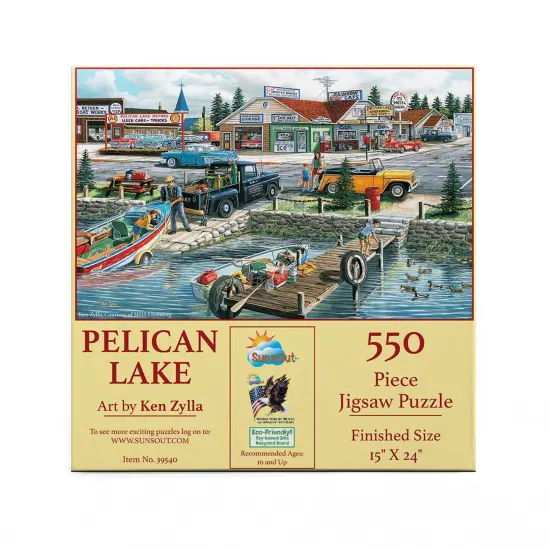Sunsout Pelican Lake 550 pc Jigsaw Puzzle 39540 {4}