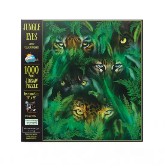 Sunsout Jungle Eyes 1000 pc Jigsaw Puzzle 55606 {4}