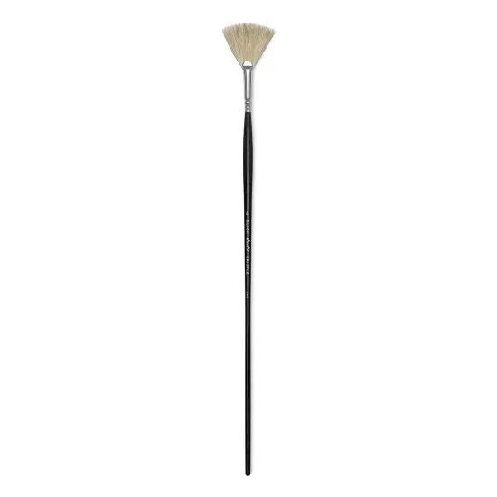 Blick Studio Bristle Brush - Fan, Long Handle, Size 4 {1}