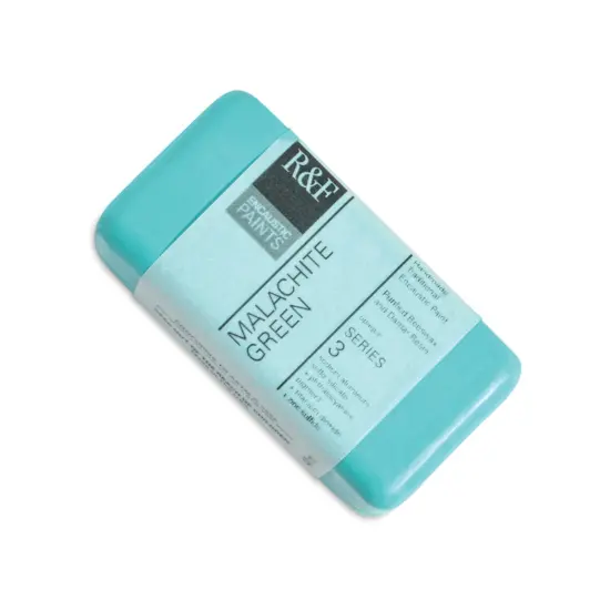 R&F Encaustic Paint Block - Malachite Green, 40 ml block {1}