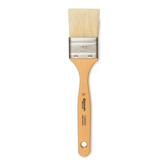 Escoda Clasico Chungking White Bristle Brush - Mottler, Size 21 {1}