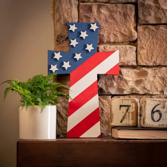 12 in. Unfinished Wooden Square Cross {5}