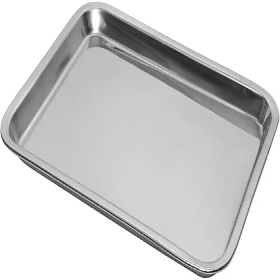Stainless Steel Cookie Sheet Pan Serving Tray 6.75 x 12.125 in {3}