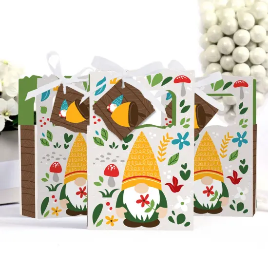 Big Dot of Happiness Garden Gnomes - Forest Gnome Party Favor Boxes - Set of 12 {4}
