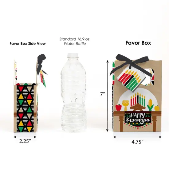 Big Dot of Happiness Happy Kwanzaa - Party Favor Boxes - Set of 12 {3}