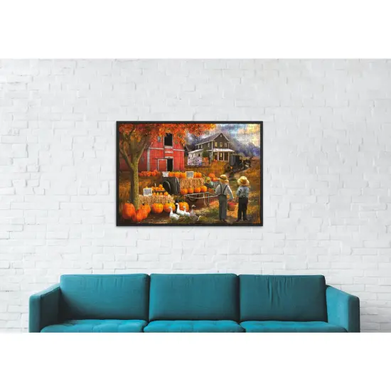 Sunsout Amish Pumpkin Patch 300 pc Halloween Jigsaw Puzzle 23041 {6}