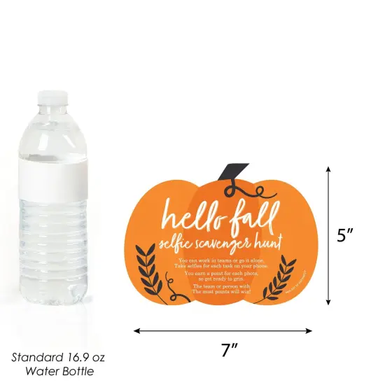 Big Dot of Happiness Fall Pumpkin - Selfie Scavenger Hunt - Halloween or Thanksgiving Party Game - Set of 12 {4}