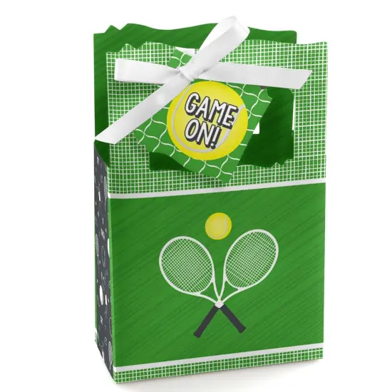 Big Dot of Happiness You Got Served - Tennis - Baby Shower or Tennis Ball Birthday Party Favor Boxes - Set of 12 {1}