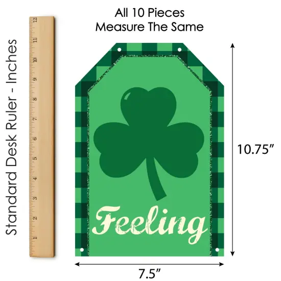 Big Dot of Happiness St. Patrick's Day - Hanging Vertical Paper Door Banners - Saint Paddy's Day Party Wall Decoration Kit - Indoor Door Decor {7}