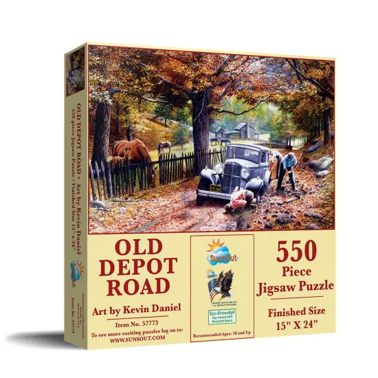 Sunsout Old Depot Road 550 pc Jigsaw Puzzle 57773 {3}