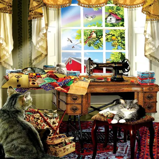 Sunsout The Sewing Room 1000 pc Jigsaw Puzzle 34983 {1}