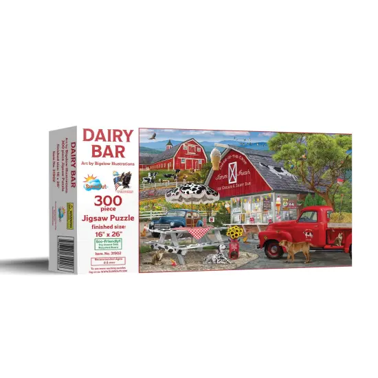 Sunsout Dairy Bar 300 pc Jigsaw Puzzle 31902 {3}