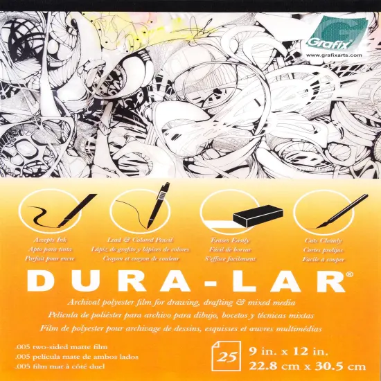Grafix Dura-Lar Matte .005 Pad 9"X12"-25 Sheets {1}