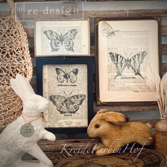 Redesign Decor Clear-Cling Stamps - Monarch 12"x12" {5}