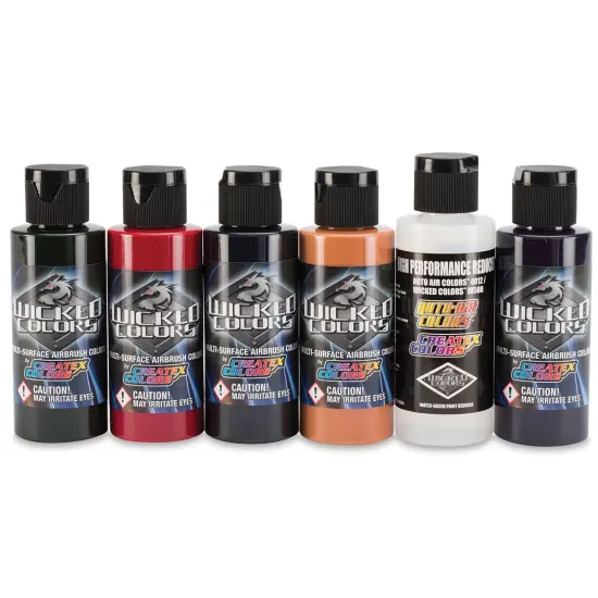 Createx Wicked Colors Airbrush Color - 2 oz, Set of 6, Steve Driscoll Flesh Tones {2}