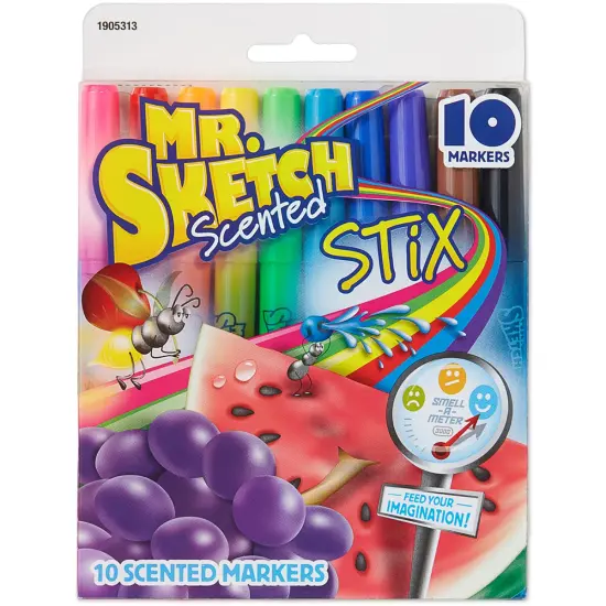 Mr.Sketch Scented Washable Marker Set 10/Pkg-Stix {1}