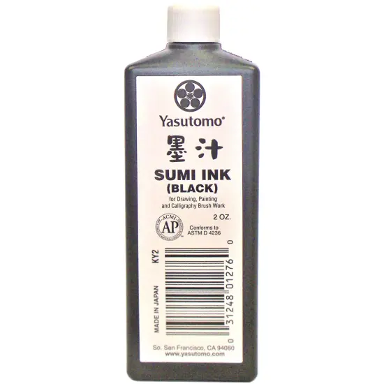 Yasutomo Sumi Ink 2oz-Black {1}