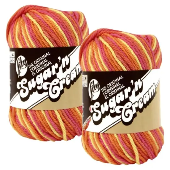 (Pack of 2) Lily Sugar'n Cream Yarn - Ombres-Playtime {1}