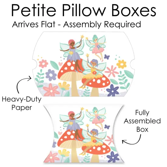 Big Dot of Happiness Let's Be Fairies - Favor Gift Boxes - Fairy Garden Birthday Party Petite Pillow Boxes - Set of 20 {7}