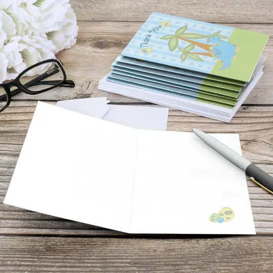 Big Dot of Happiness Baby Dinosaur - Baby Shower or Birthday Party Thank You Cards (8 count) {6}