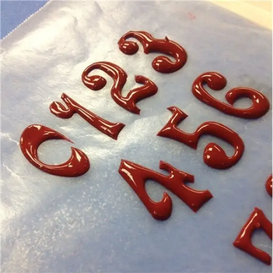 Happy Anniversary Plaque Cake Stencil | C892 by Designer Stencils | Stencils for Royal Icing, Airbrush, Dusting Powder | {4}