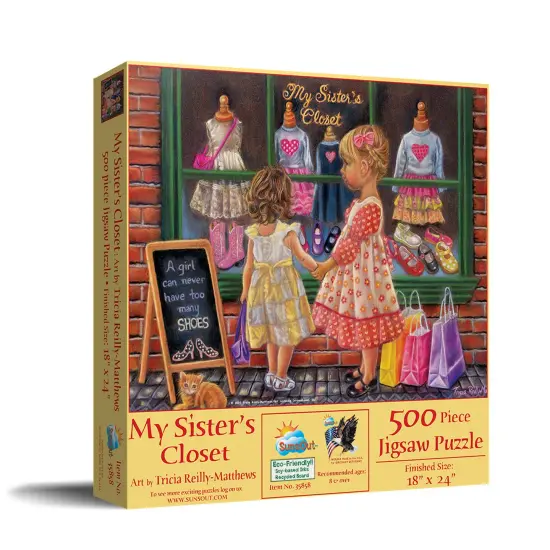 Sunsout My Sister's Closet 500 pc Jigsaw Puzzle 35858 {3}