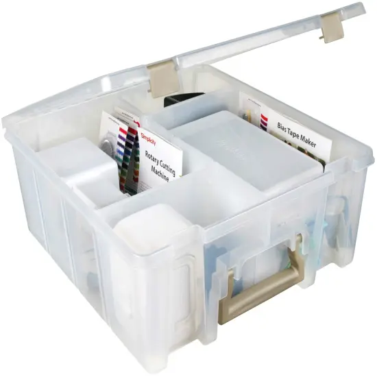 ArtBin Super Satchel Double Deep-15.25"X14"X6.25" Translucent {3}