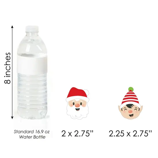 Big Dot of Happiness Very Merry Christmas - DIY Shaped Holiday Santa Claus Party Cut-Outs - 24 Count {6}