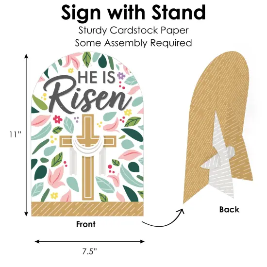 Big Dot of Happiness Religious Easter - DIY Christian Holiday Party Signs - Snack Bar Decorations Kit - 50 Pieces {6}