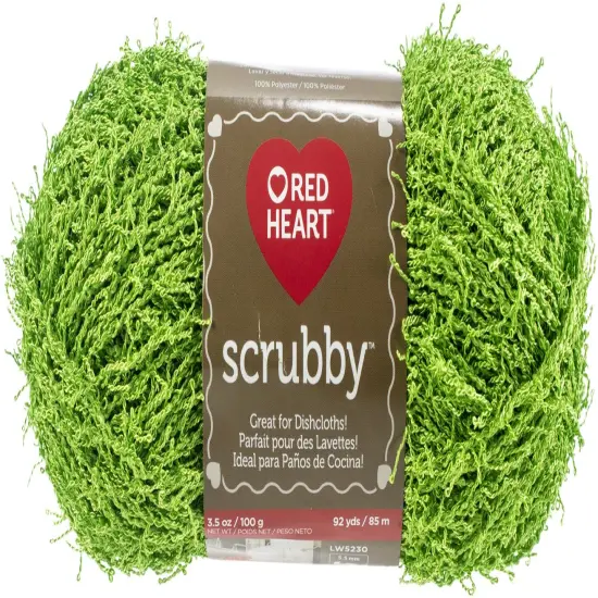 Multipack of 06 - Red Heart Scrubby Yarn-Lime {2}
