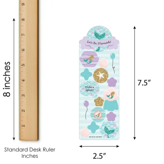 Big Dot of Happiness Let's Be Mermaids - Birthday Party Favor Kids Stickers - 16 Sheets - 256 Stickers {4}