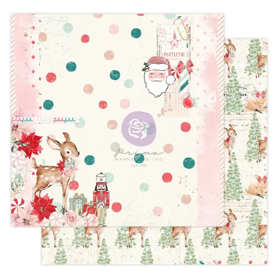 Candy Cane Lane Collection 12x12 Sheet - Red peppermint (10 SHEETS) {1}
