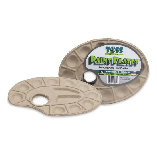 Toss Paint Plates Disposable Palettes - Pkg of 25 {1}