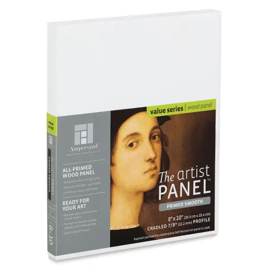 Ampersand Value Series Artist Panel - Smooth, 8" x 10", 7/8" Cradle {2}