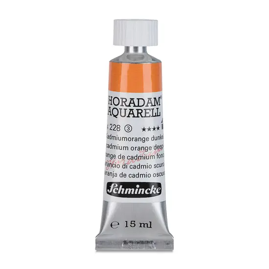 Schmincke Horadam Aquarell Artist Watercolor - Cadmium Orange Deep, 15 ml tube {2}