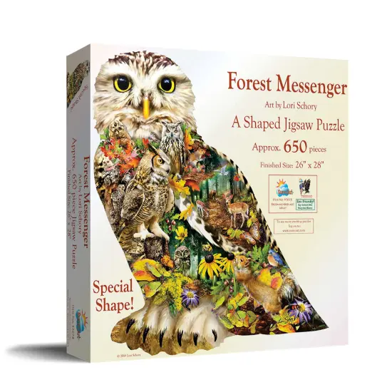 Sunsout Forest Messenger 650 pc Special Shape Jigsaw Puzzle 95078 {3}